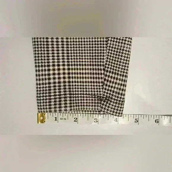 Jules & Leopold Stretch Plaid Pants/Leggings, Size Medium, Brown/Tan/Cream - Picture 7 of 11